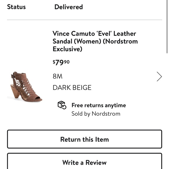 Vince Camuto “Evel” leather strappy sandals - Picture 6 of 6